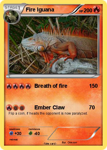 Pokemon Fire Iguana