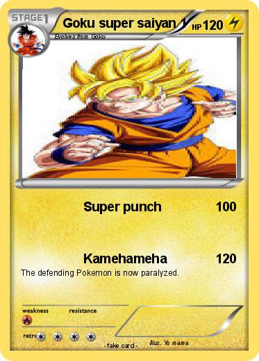 Pokemon Goku super saiyan 1