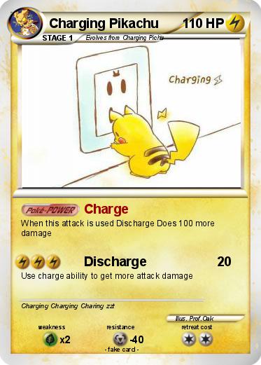 Pokemon Charging Pikachu