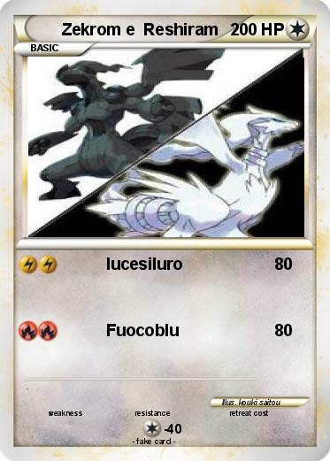 Pokemon Zekrom e  Reshiram