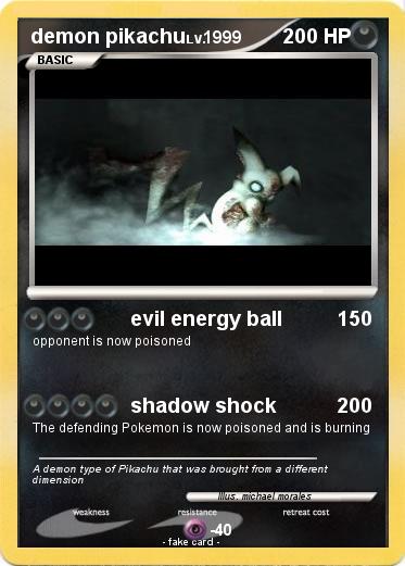 Pokemon demon pikachu