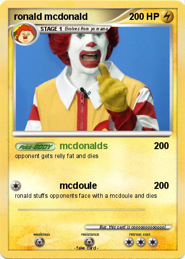 Pokemon ronald mcdonald