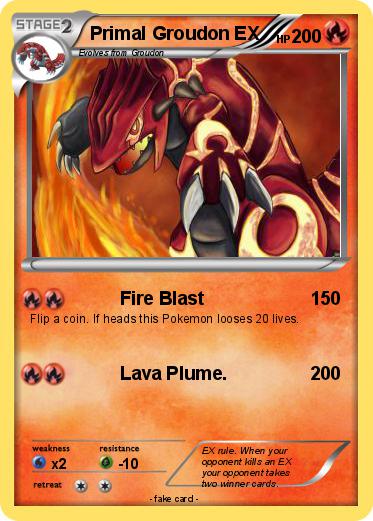 Pokemon Primal Groudon EX