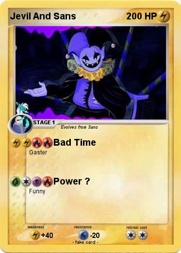 Pokemon Jevil And Sans