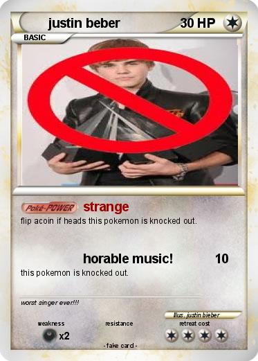 Pokemon justin beber