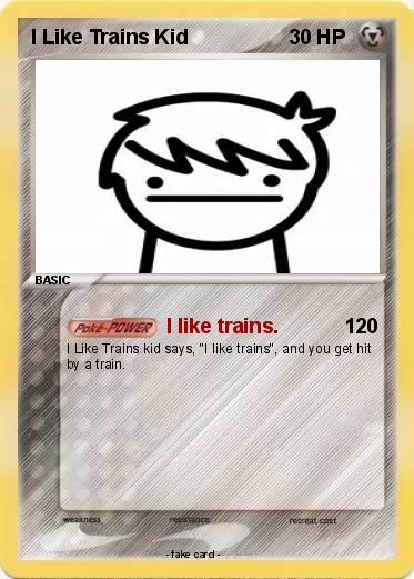 Pokemon I Like Trains Kid