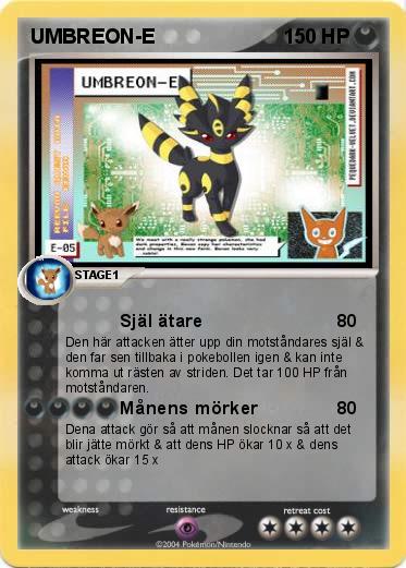Pokemon UMBREON-E