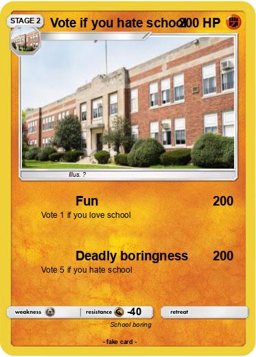 Pokemon Vote if you hate school