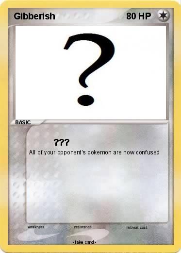 Pokemon Gibberish