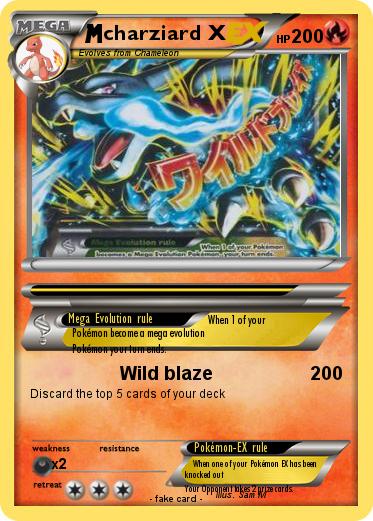 Pokemon charziard X