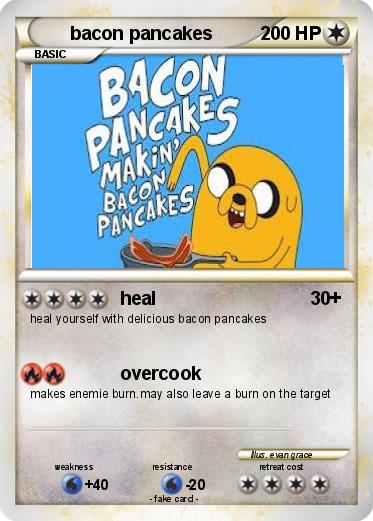 Pokemon bacon pancakes
