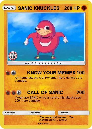 Pokemon SANIC KNUCKLES