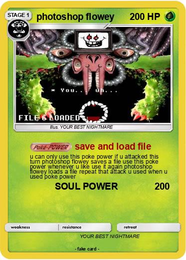 Pokemon photoshop flowey