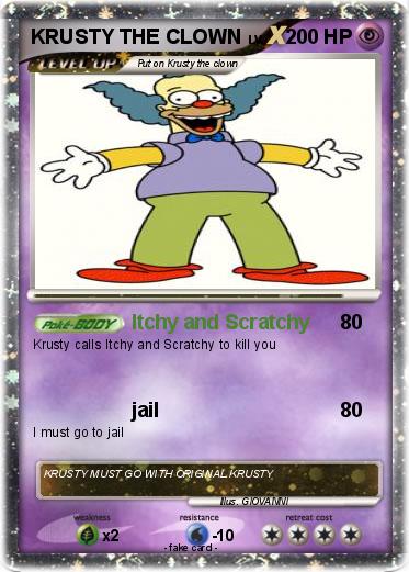 Pokemon KRUSTY THE CLOWN