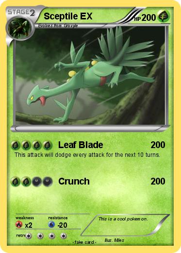 Pokemon Sceptile EX