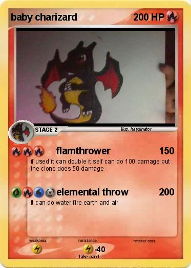 Pokemon baby charizard