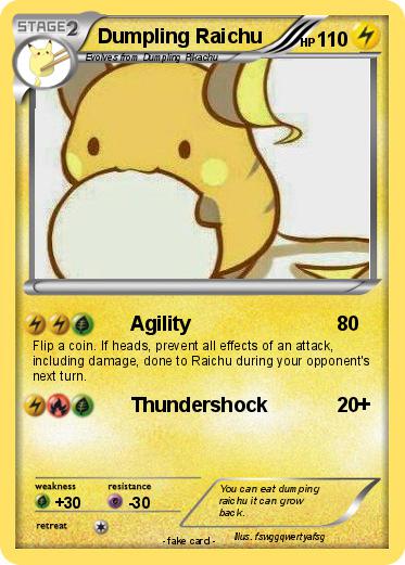 Pokemon Dumpling Raichu