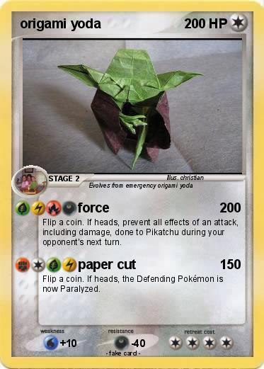 Pokemon origami yoda