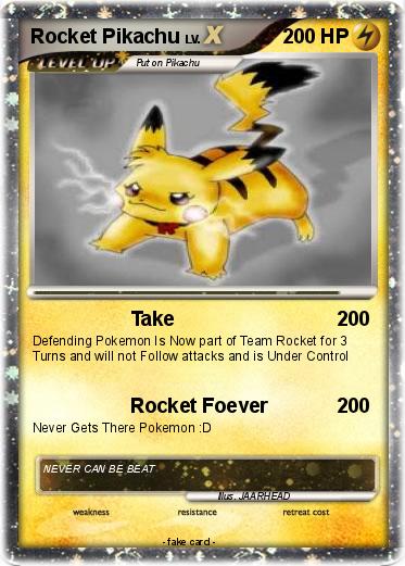 Pokemon Rocket Pikachu