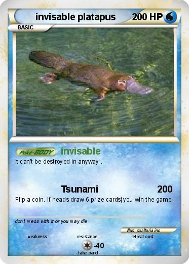 Pokemon invisable platapus