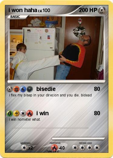 Pokemon i won haha