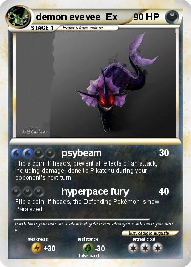 Pokemon demon evevee  Ex