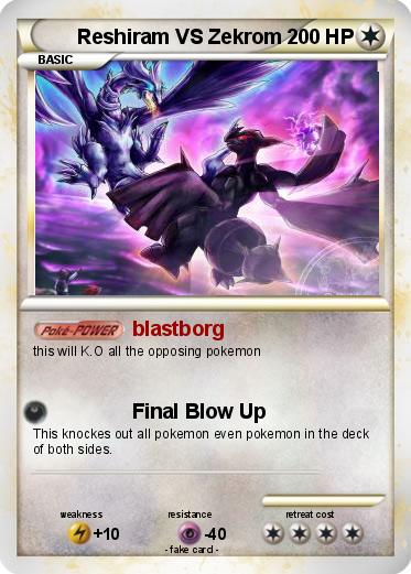 Pokemon Reshiram VS Zekrom