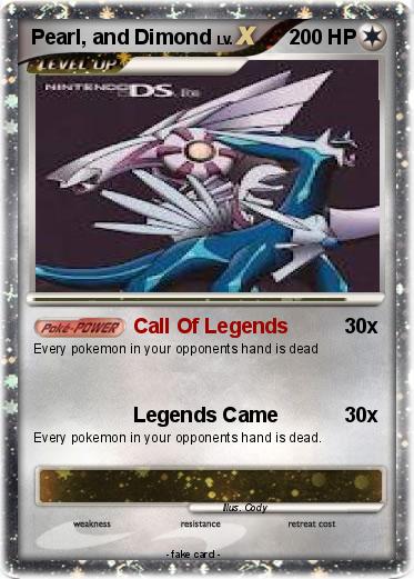 Pokemon Pearl, and Dimond