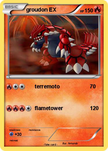 Pokemon groudon EX