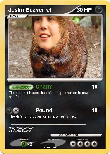 Pokemon Justin Beaver