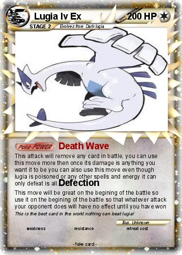 Pokemon Lugia lv Ex