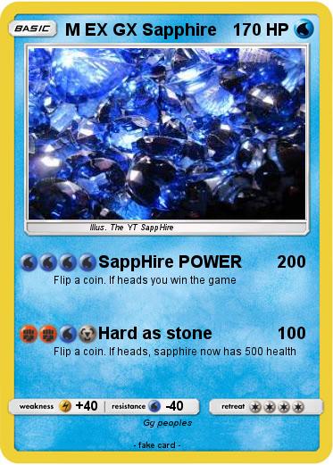 Pokemon M EX GX Sapphire