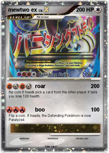 Pokemon mewtwo ex