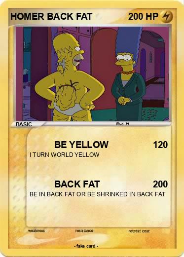 Pokemon HOMER BACK FAT