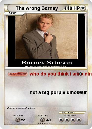 Pokemon The wrong Barney