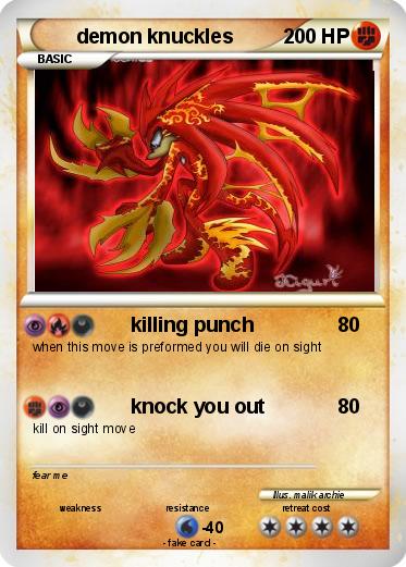 Pokemon demon knuckles