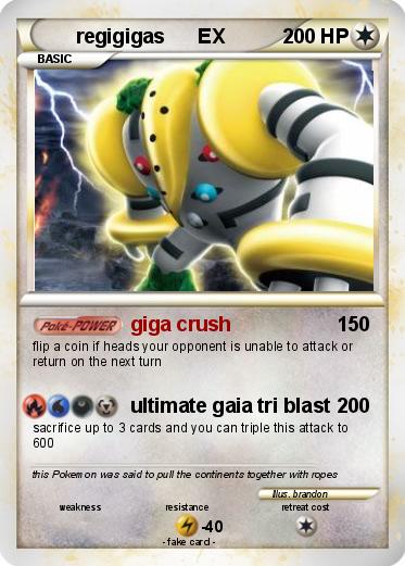 Pokemon regigigas      EX