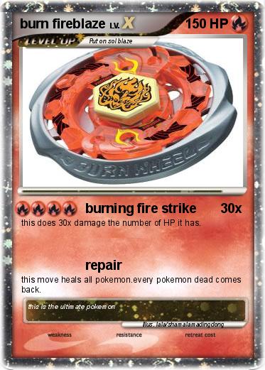 Pokemon burn fireblaze