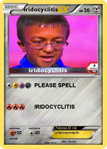 Pokemon iridocyclitis