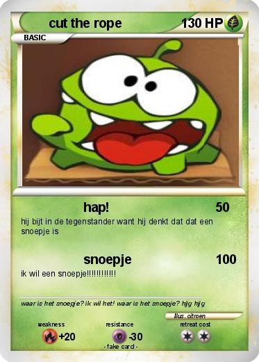 Pokemon cut the rope