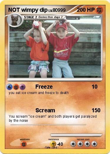 Pokemon NOT wimpy dip