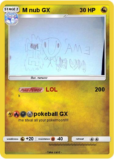 Pokemon M nub GX