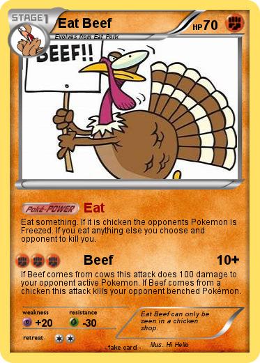 Pokemon Eat Beef
