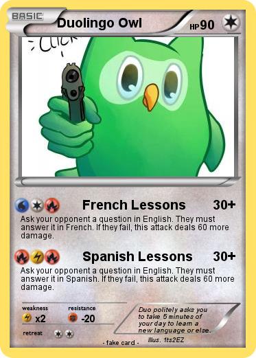 Pokemon Duolingo Owl