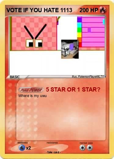 Pokemon VOTE IF YOU HATE 1113