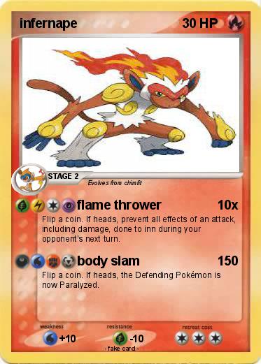 Pokemon infernape