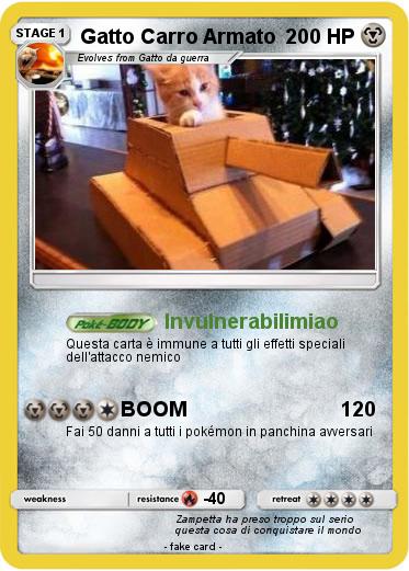 Pokemon Gatto Carro Armato