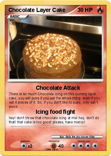 Pokemon Chocolate Layer Cake