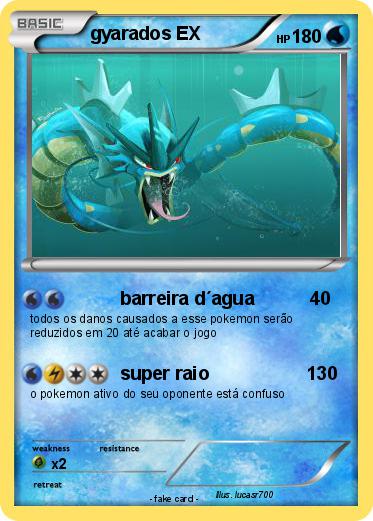 Pokemon gyarados EX