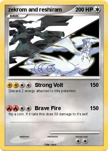 Pokemon zekrom and reshiram